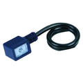 Mini 48-120v AC/DC 50/60Hz Dual Ground Solenoid Valve Connector