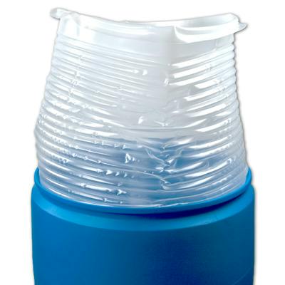 55 Gallon LDPE Accordion Drum Liner w/18 Mil Wall