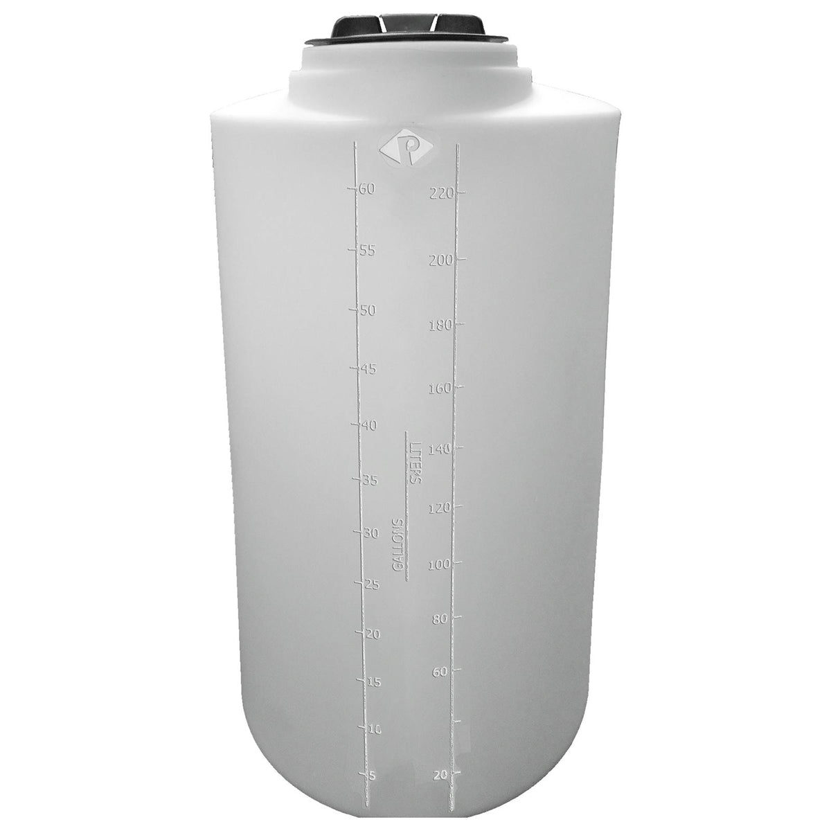 65 Gallon Natural MDLPE ProChem® Process Chemical Tank (1.5 Specific Gravity) with 8" Lid - 23" Dia. x 43" Hgt.