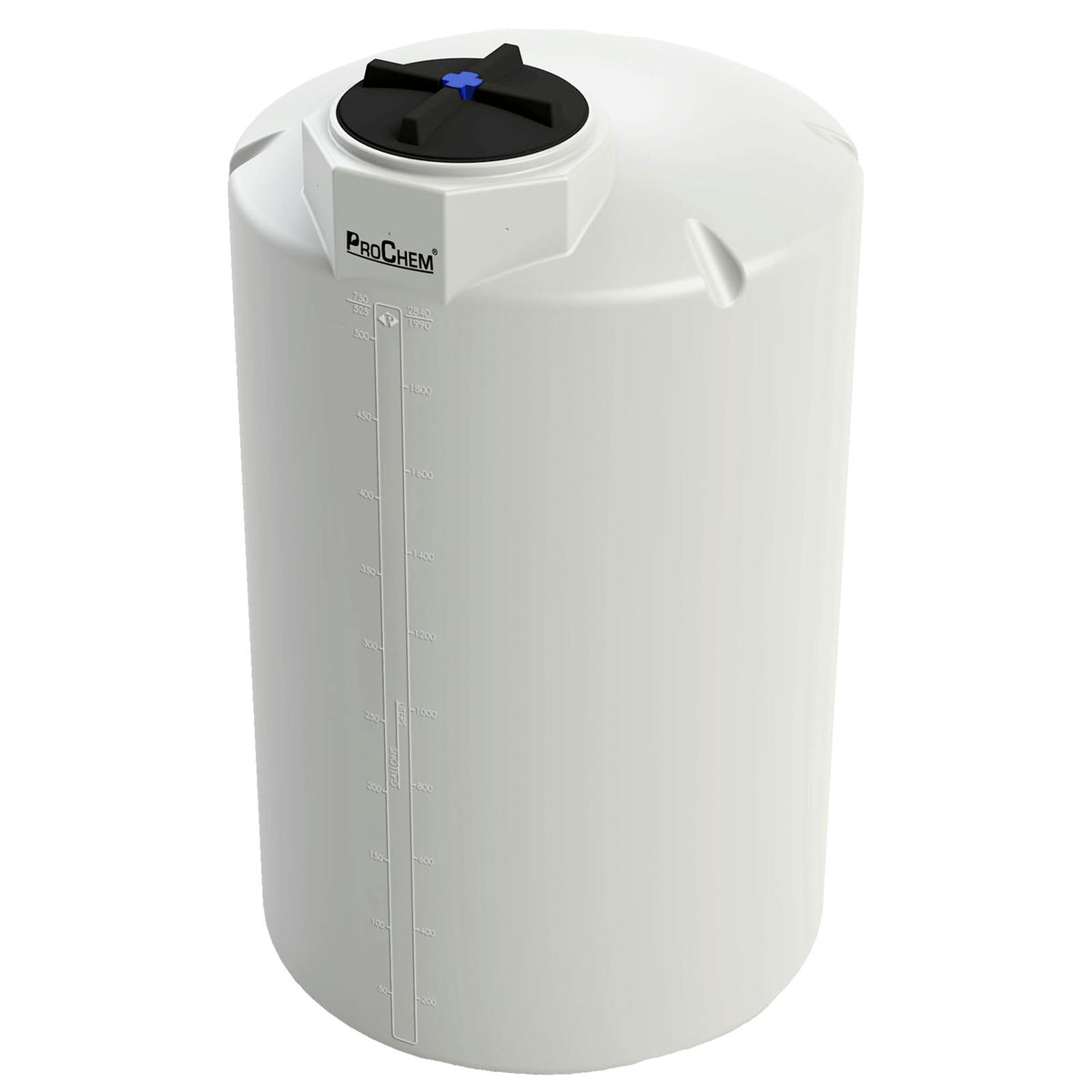 525 Gallon Natural MDLPE ProChem® Process Chemical Tank (1.9 Specific Gravity) with 16" Lid - 48" Dia. x 77-1/2" Hgt.