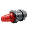 4" Socket Gray PVC True Union Check Valve with EPDM O-Ring (3" FNPT; 4" Flow)