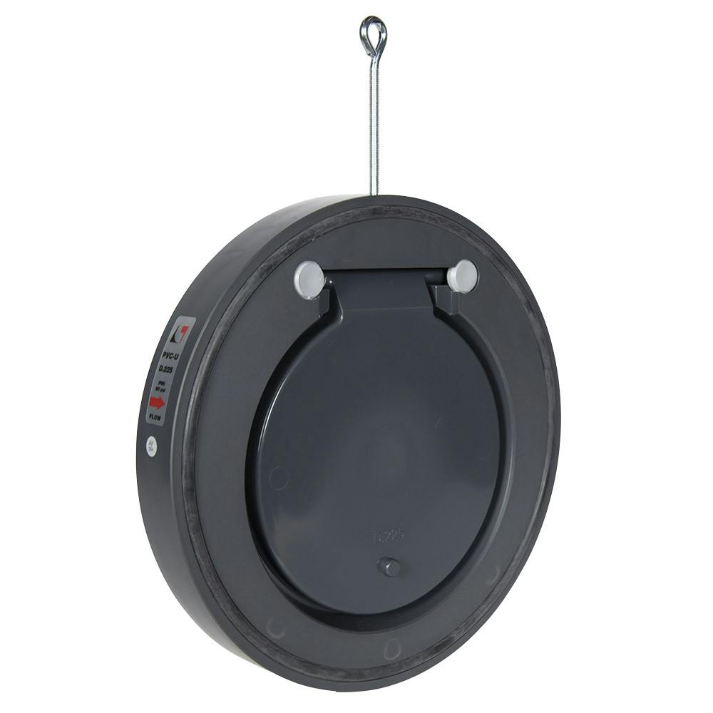 8" PVC Wafer Check Valve with EPDM Seals