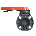 2" - 2-1/2" PVC Classic Butterfly Valve with Lever Handle & EPDM O-Ring