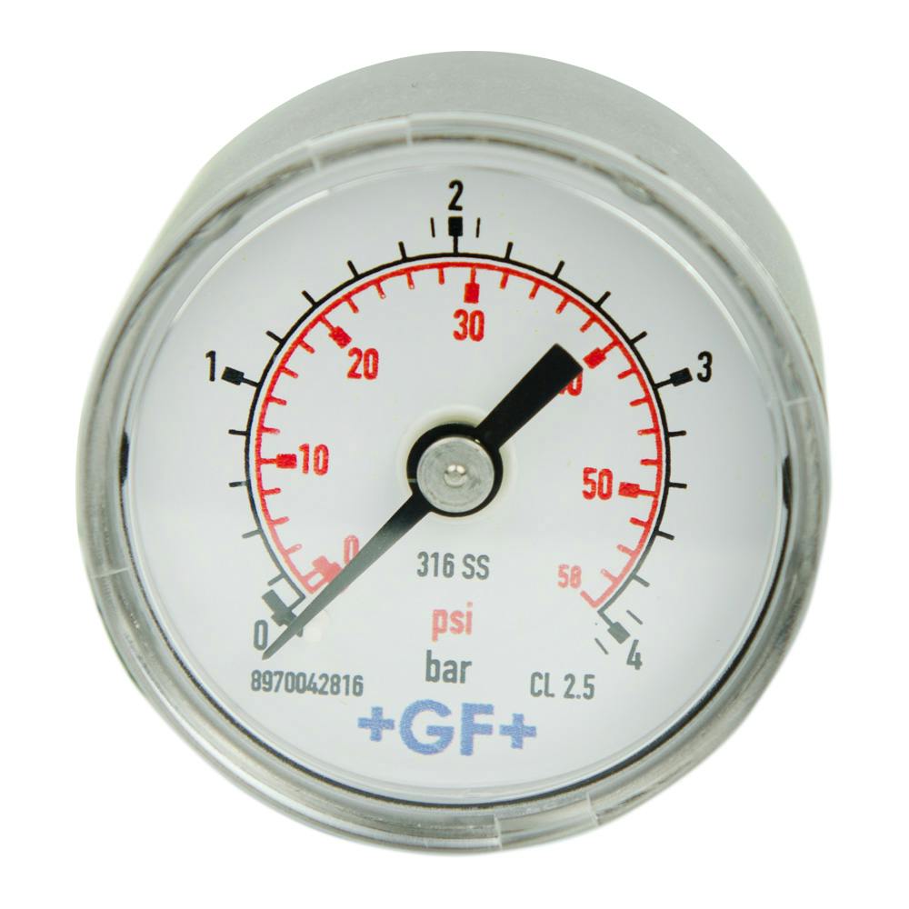 Brass Pressure Gauge 45 PSI