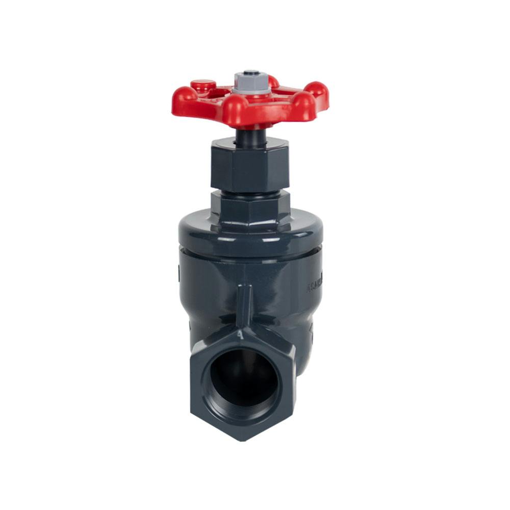 1-1/4" Threaded PVC Globe Valve