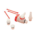 1/4" MIP x FTP PVDF Valve with Viton™ O-Rings & Hose Barb