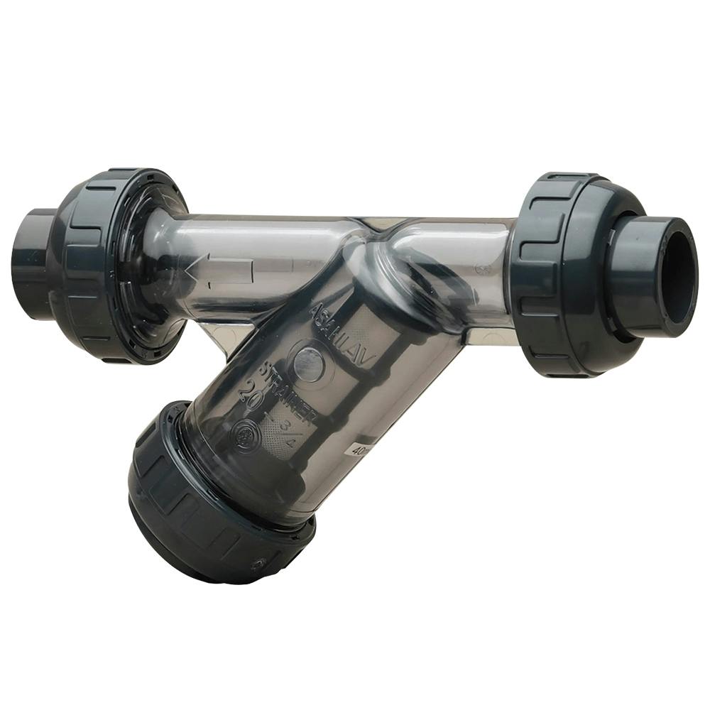 2" Clear PVC Socket / Threaded Sediment Strainer