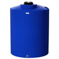 425 Gallon Tamco® Vertical Blue PE Tank with 12-1/2" Lid & 2" Fitting - 48" Dia. x 66" Hgt.