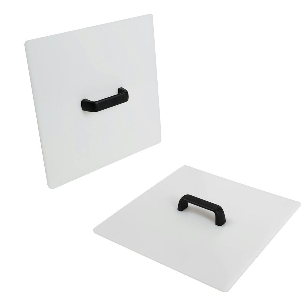 Natural Flat Cover with Black Handle for 36" L x 24" W (67 Gallon) Tamco® Tanks