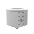 100 Gallon ProChem® Tan XLPE 22.5° Cone Bottom Tank (1.9 Specific Gravity) with Shoebox Cover - 35" Dia. x 34" Hgt.