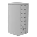 200 Gallon ProChem® Natural MDPE 22.5° Cone Bottom Tank (1.5 Specific Gravity) with Shoebox Cover - 35" Dia. x 59" Hgt.