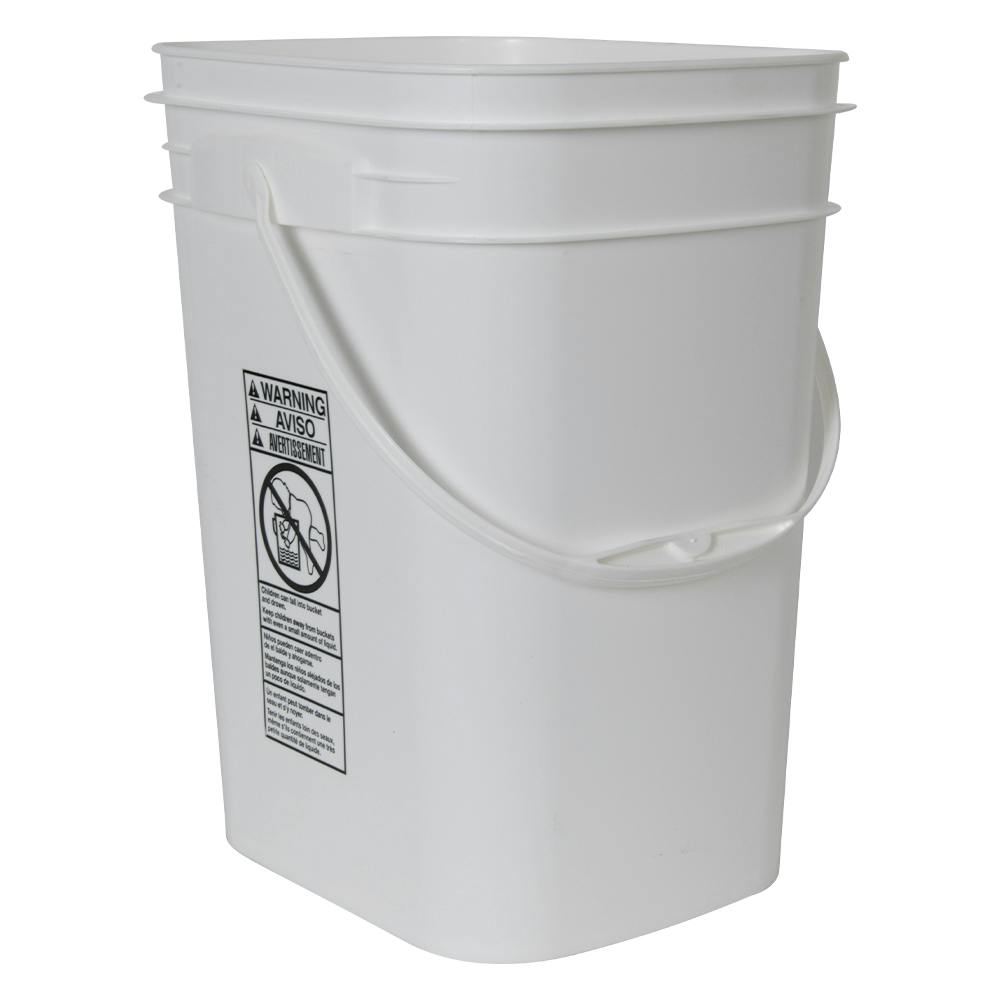 5 Gallon Rectangular Tamper Evident Bucket