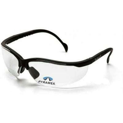 +1.0 Black Frame/Clear Lens V2 Readers