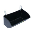 3 Quart Black Rectangular Animal Feeder with Carabiner Hooks