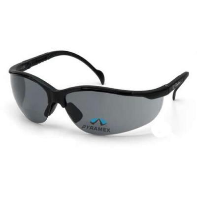 +2.0 Black Frame/Gray Lens V2 Readers