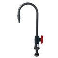 1/2" Deck Mount Gray PVC Gooseneck Faucet with Ball Valve