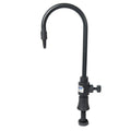 1/2" Deck Mount Gray PVC Gooseneck Faucet with Needle Valve