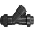 4" Threaded YC Series PVC True Union Y-Check Valve