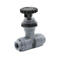 1/8" FNPT x 1/8" FNPT Gray PVC Series 586 Needle Valve with EPDM Seal