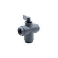 1/4" FNPT Series 326 3-way PVC Ball Valve with FKM Seals