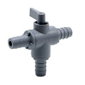 1/2" Hose Barb Series 326 3-Way PVC Ball Valve with Buna-N Seals