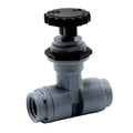1/4" FNPT x 1/4" FNPT Gray PVC Series 586 Needle Valve with EPDM Seal