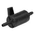 1/4" Hose Barb x 1/4" Hose Barb Black Polypropylene Series 638 Straight Two-Way Ball Valve with FKM Seal