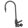 1/2" Wall Mount Gray PVC Gooseneck Faucet with Snap Valve