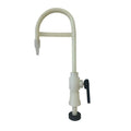 1/2" Deck Mount Natural Polypropylene Gooseneck Faucet with Snap Valve