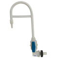1/2" Wall Mount Natural Polypropylene Gooseneck Faucet with True Union Valve