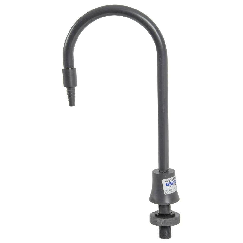 1/2" Deck Mount Gray PVC Gooseneck Faucet without Valve