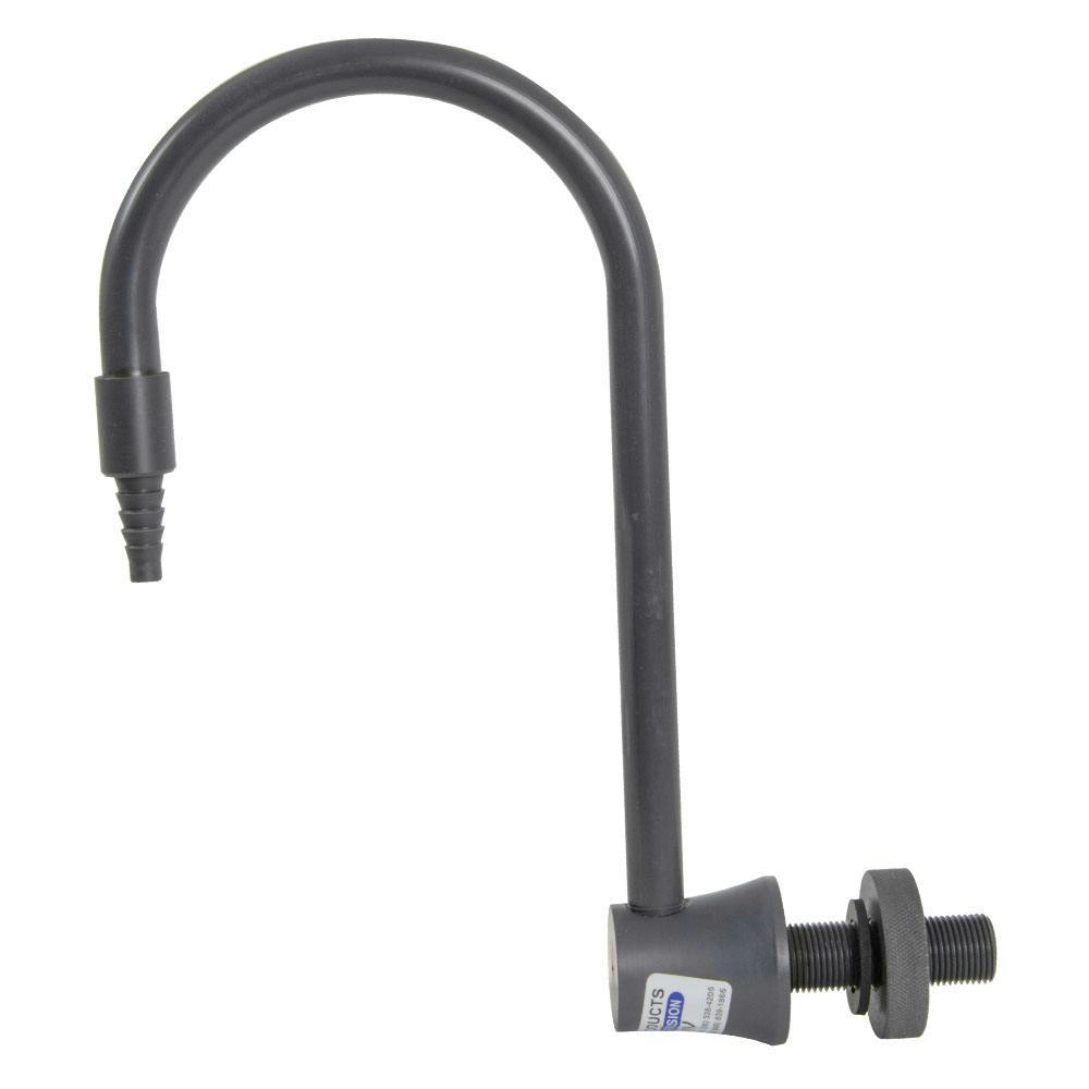 1/2" Wall Mount Gray PVC Gooseneck Faucet without Valve