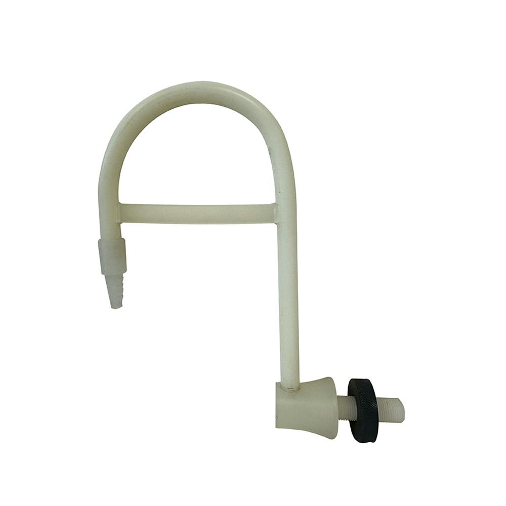 1/2" Wall Mount Natural Polypropylene Gooseneck Faucet without Valve