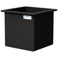 185 Gallon Black LLDPE Rectangular Tamco® Heavy-Duty Tank with External Flange - 36" L x 36" W x 36" Hgt. (Cover Sold Separately)