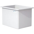 270 Gallon Natural LLDPE Rectangular Tamco® Heavy-Duty Tank with External Flange - 48" L x 36" W x 36" Hgt.