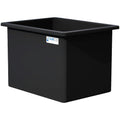 270 Gallon Black LLDPE Rectangular Tamco® Heavy-Duty Tank with External Flange - 48" L x 36" W x 36" Hgt.