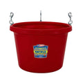 30 Quart Red Round Hanging Feeder Tub