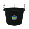 30 Quart Black Round Hanging Feeder Tub