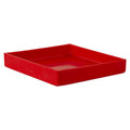 14-1/4" L x 14-1/4" W x 1-1/4" Hgt. Red Tamco® Tray