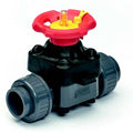 1-1/4" Socket PVC Praher T7 Series Diaphragm Valve with EPDM O-Rings & Diaphragm