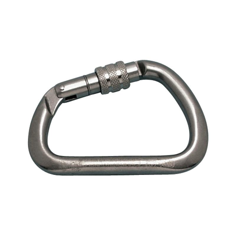 1/2" Thick x 4.5" L Extra Large Aluminum Harness Clip with Aluminum Screw Lock