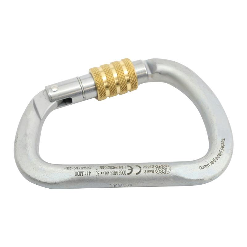 1/2" Thick x 4.5" L Extra Large Carbon Steel Harness Clip with Brass Screw Lock