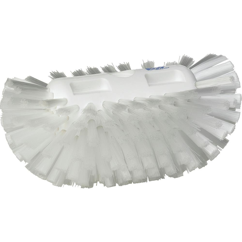 White Polypropylene Vikan® Tank Brush with Medium Polypropylene Bristles (Handle Sold Separately)