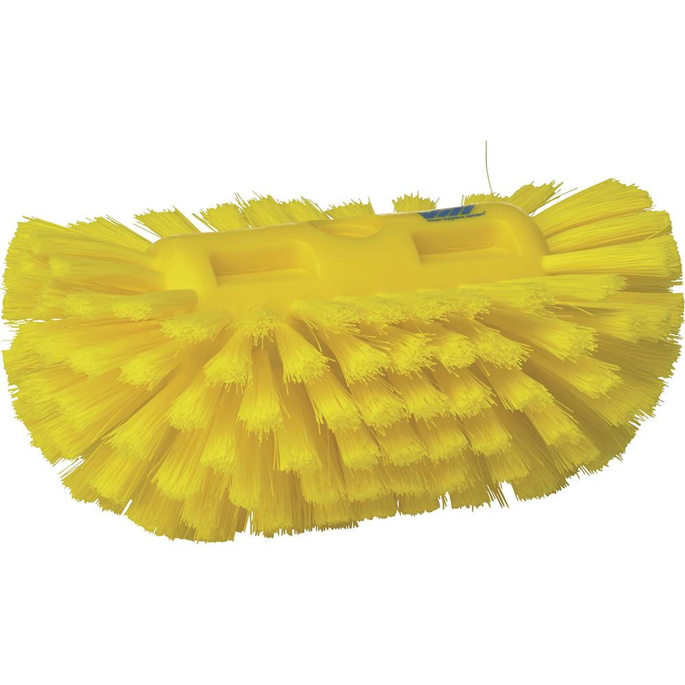 Yellow Polypropylene Vikan® Tank Brush with Medium Polypropylene Bristles (Handle Sold Separately)