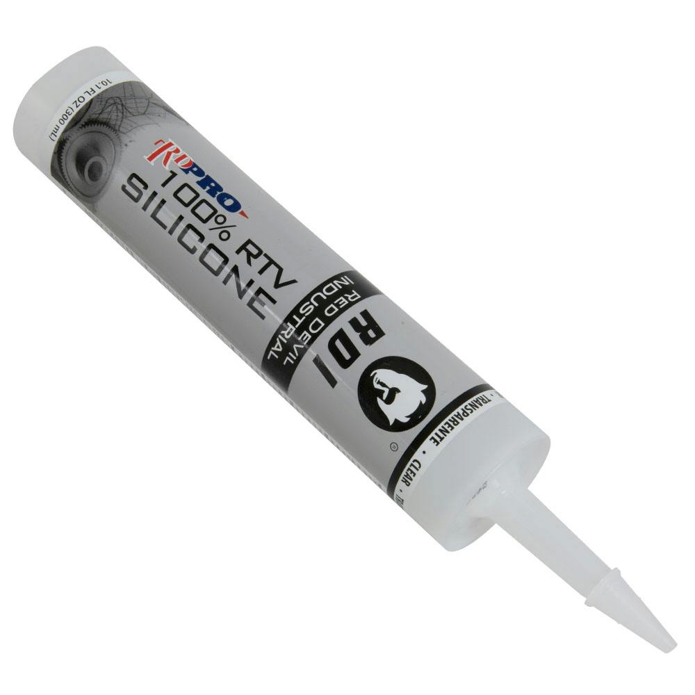 10.1 oz. Clear 100% RTV Silicone Industrial-Grade Sealant - Cartridge