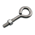 3/8" x 5" L Type 316 Stainless Steel Lag Eye Bolt with 3/8"-16 UNC Thread