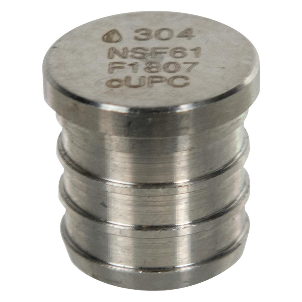 3/4" Stainless Steel PEX Plug