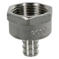 1/2" PEX x 3/4" FNPT Stainless Steel Female Adapter