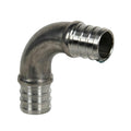 3/4" PEX x 3/4" PEX Stainless Steel 90° Elbow