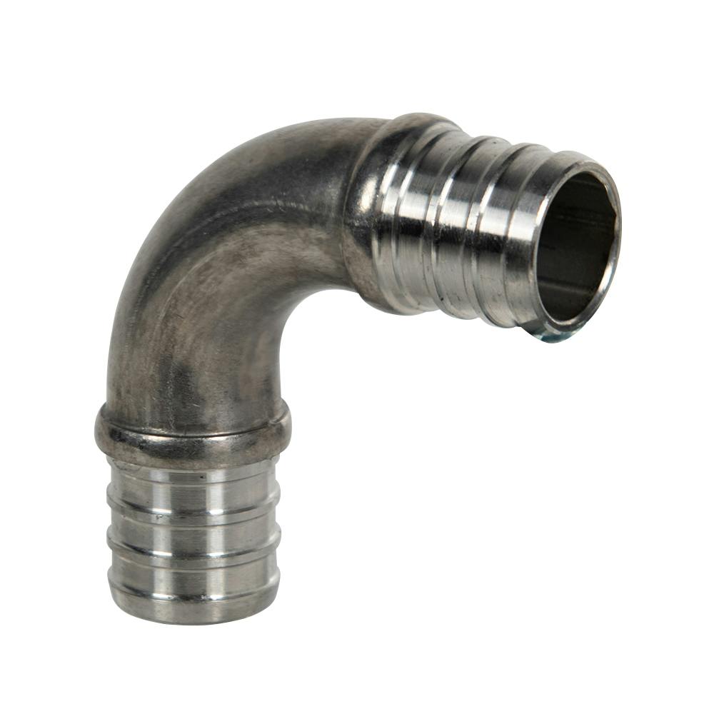 3/4" PEX x 3/4" PEX Stainless Steel 90° Elbow